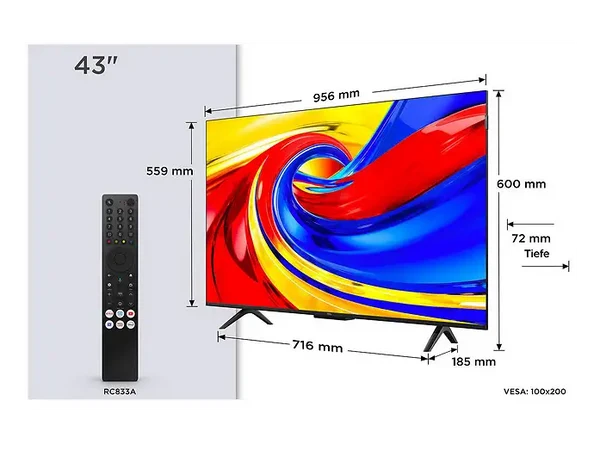 📺 TCL 43” QLED 4K Smart TV – Color, Claridad y Entretenimiento en tu Hogar
